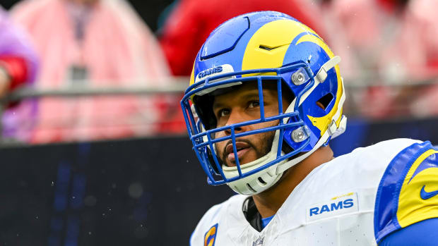Donald before the Rams’ 37-31 overtime loss to the Ravens on Dec. 10, 2023.